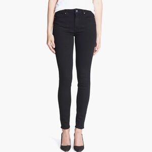 PAIGE Transcend Hoxton High Waist Ultra Skinny Stretch Jeans Black Classic